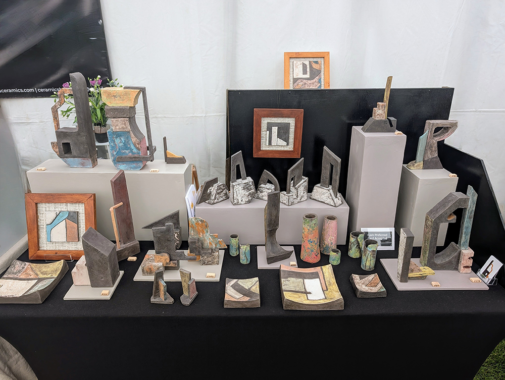 Mudfest May 2025 Kay Holburn Bond Sculptures